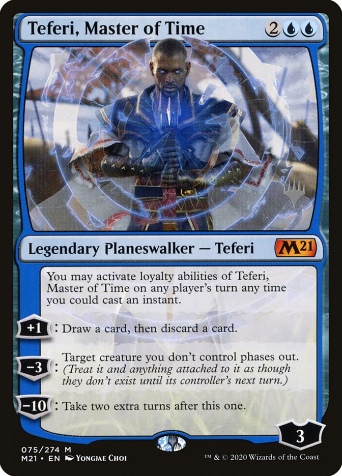 Teferi, Master of Time (Promo Pack) (075) [Core Set 2021 Promos] Magic: The Gathering