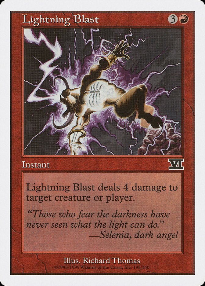 Lightning Blast [Classic Sixth Edition] Magic: The Gathering