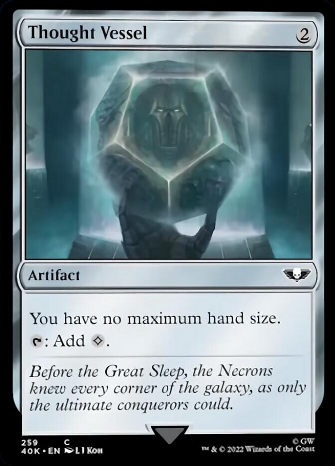 Thought Vessel (Surge Foil) [Warhammer 40,000] Magic: The Gathering