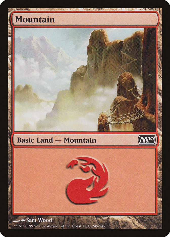 Mountain (245) [Magic 2010] Magic: The Gathering