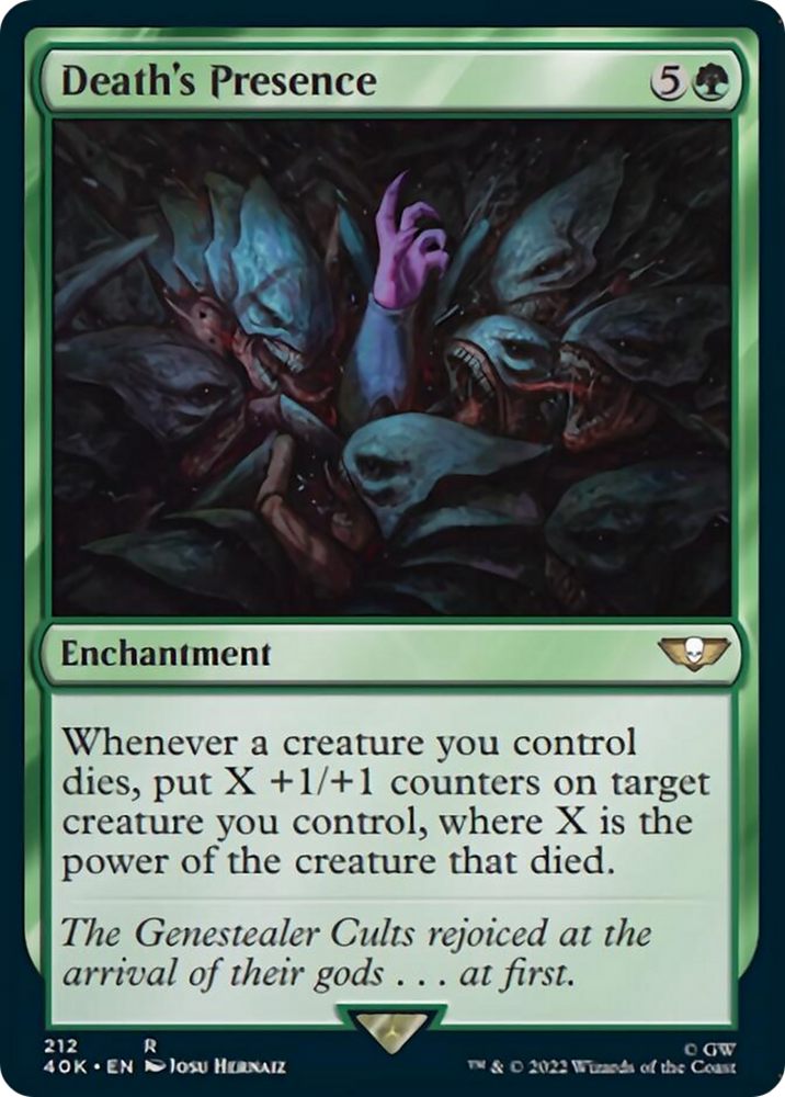 Death's Presence (Surge Foil) [Warhammer 40,000] Magic: The Gathering