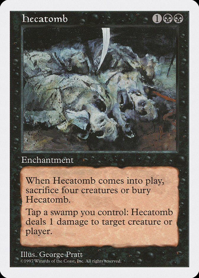 Hecatomb [Fifth Edition] Magic: The Gathering