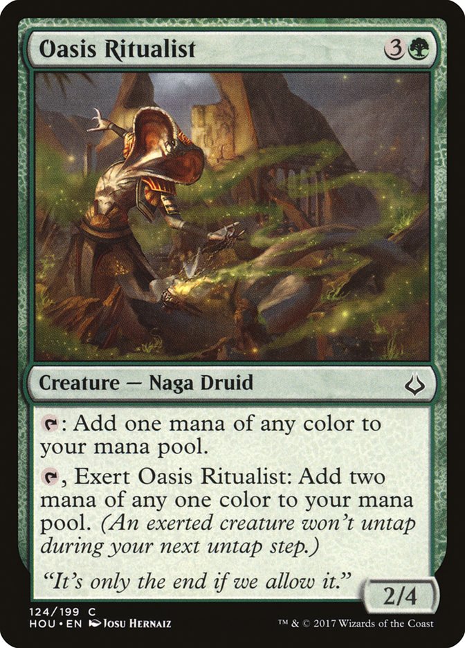 Oasis Ritualist [Hour of Devastation] Magic: The Gathering