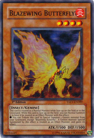 Blazewing Butterfly [TAEV-EN089] Super Rare Yu-Gi-Oh!
