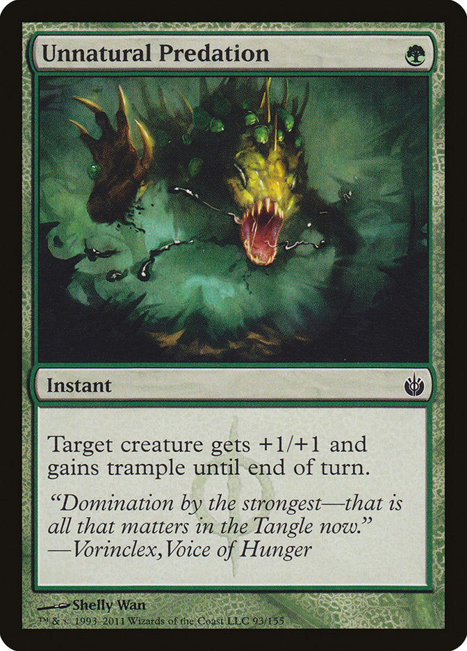 Unnatural Predation [Mirrodin Besieged] Magic: The Gathering