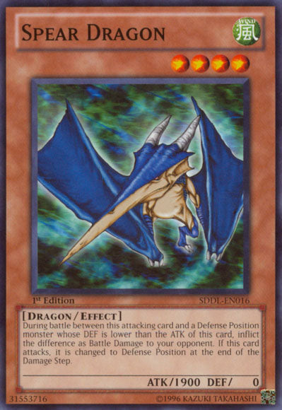Spear Dragon [SDDL-EN016] Common Yu-Gi-Oh!