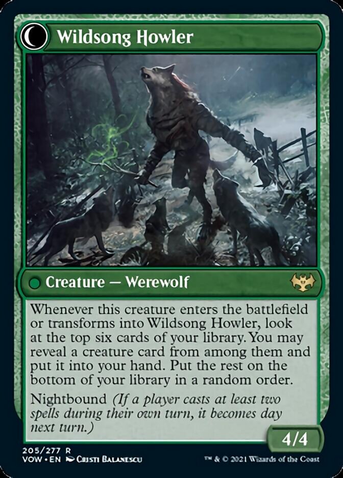 Howlpack Piper // Wildsong Howler [Innistrad: Crimson Vow] Magic: The Gathering