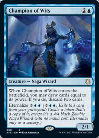Champion of Wits [Dungeons & Dragons: Adventures in the Forgotten Realms Commander] Magic: The Gathering