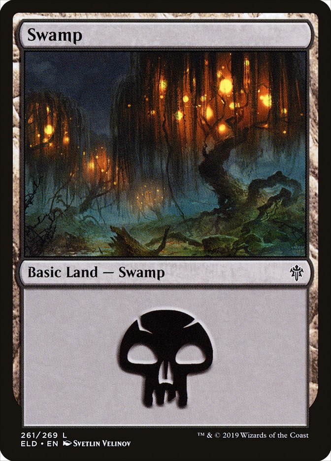 Swamp (261) [Throne of Eldraine] Magic: The Gathering