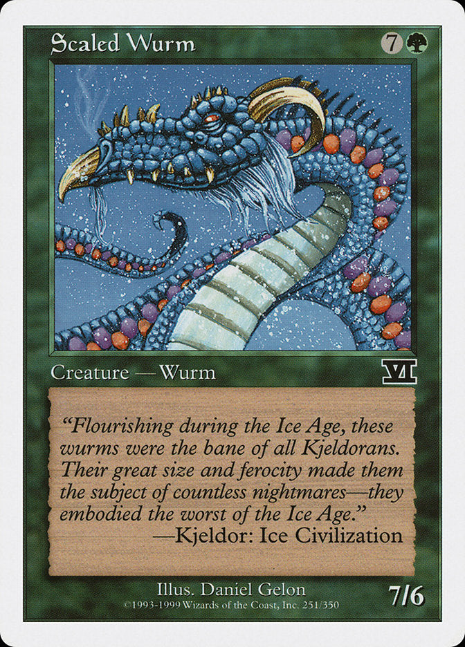 Scaled Wurm [Classic Sixth Edition] Magic: The Gathering