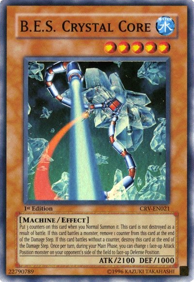 B.E.S. Crystal Core [CRV-EN021] Super Rare Yu-Gi-Oh!