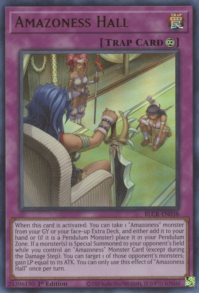 Amazoness Hall [BLCR-EN038] Ultra Rare Yu-Gi-Oh!