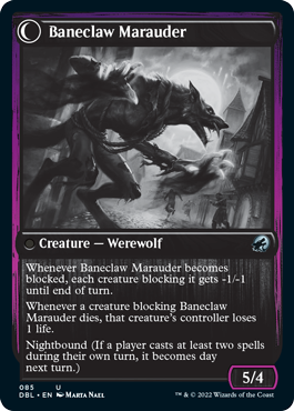 Baneblade Scoundrel // Baneclaw Marauder [Innistrad: Double Feature] Magic: The Gathering