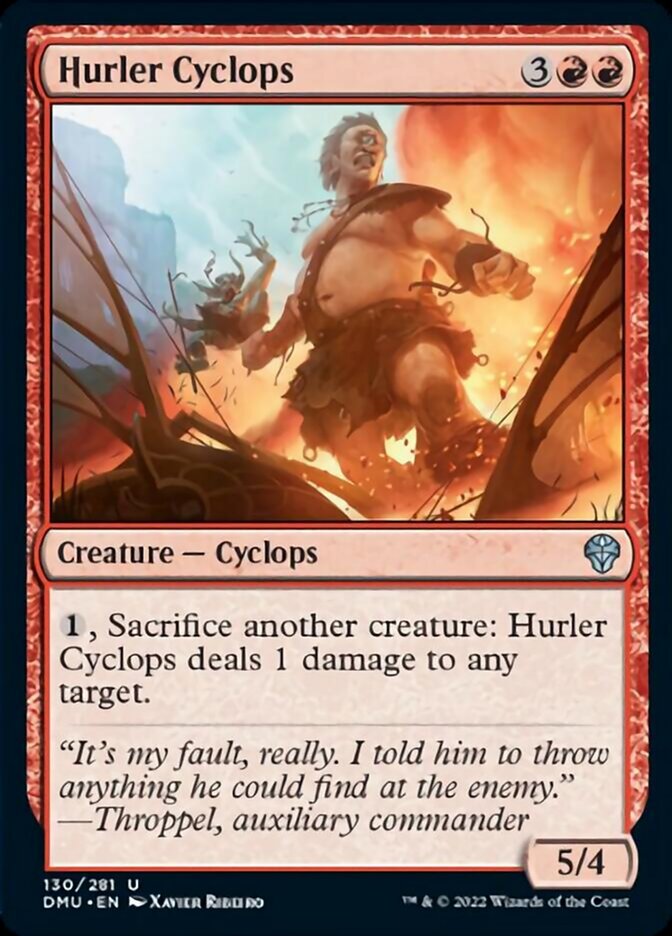 Hurler Cyclops [Dominaria United] Magic: The Gathering