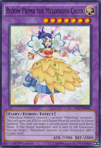 Bloom Prima the Melodious Choir [SP17-EN041] Common Yu-Gi-Oh!