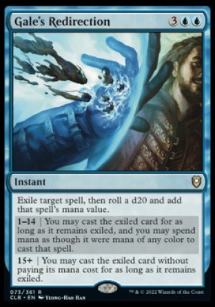 Gale's Redirection [Commander Legends: Battle for Baldur's Gate] Magic: The Gathering