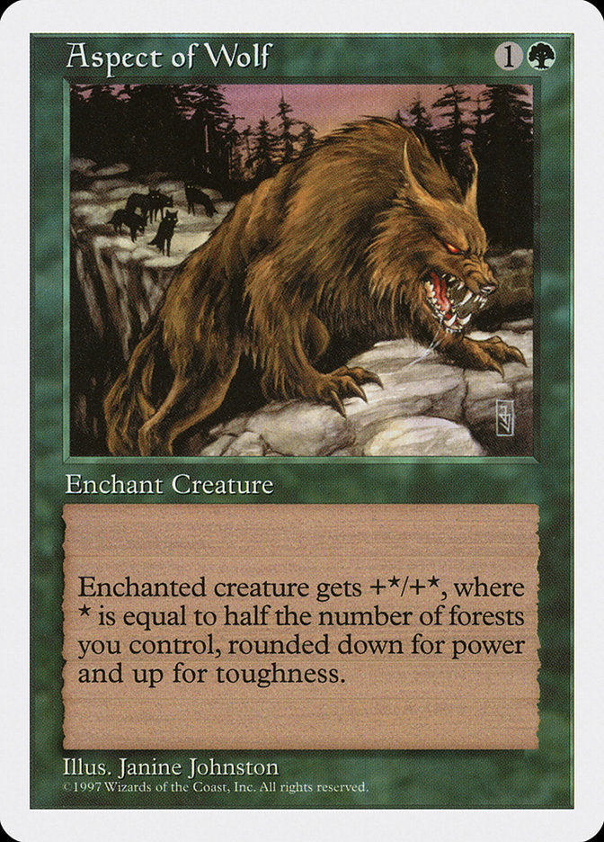 Aspect of Wolf [Fifth Edition] Magic: The Gathering