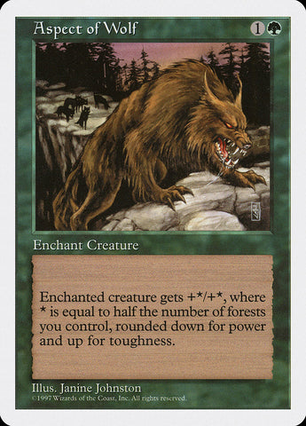 Aspect of Wolf [Fifth Edition] Magic: The Gathering