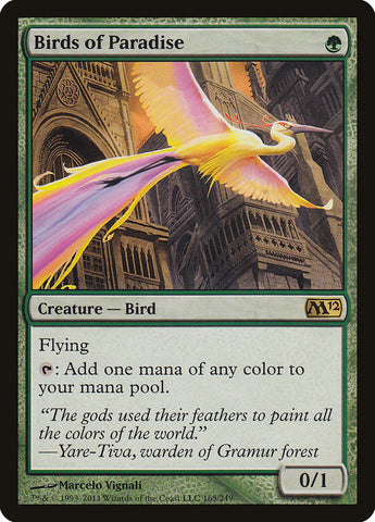 Birds of Paradise [Magic 2012] Magic: The Gathering