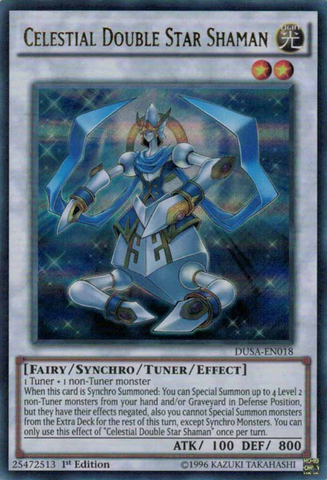 Celestial Double Star Shaman [DUSA-EN018] Ultra Rare Yu-Gi-Oh!