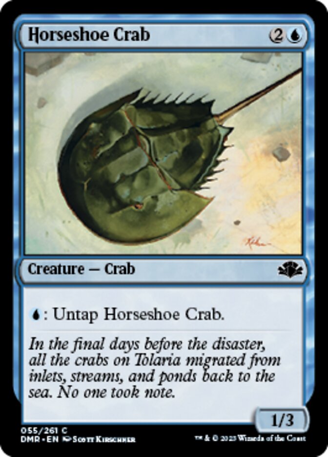 Horseshoe Crab [Dominaria Remastered] Magic: The Gathering