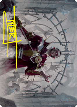 Cemetery Gatekeeper Art Card (Gold-Stamped Signature) [Innistrad: Crimson Vow Art Series] Magic: The Gathering