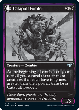 Catapult Fodder // Catapult Captain [Innistrad: Double Feature] Magic: The Gathering