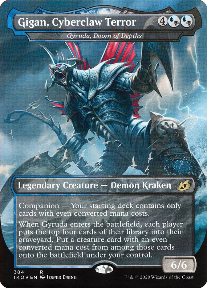 Gyruda, Doom of Depths - Gigan, Cyberclaw Terror (Godzilla Series) [Ikoria: Lair of Behemoths] Magic: The Gathering