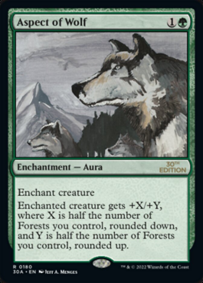 Aspect of Wolf [30th Anniversary Edition] Magic: The Gathering