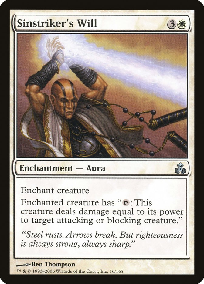 Sinstriker's Will [Guildpact] Magic: The Gathering