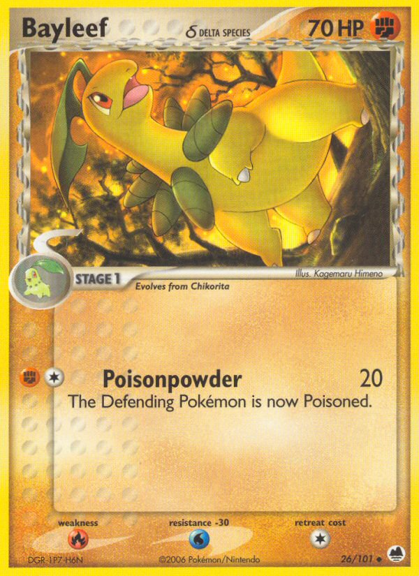 Bayleef (26/101) (Delta Species) [EX: Dragon Frontiers] Pokémon