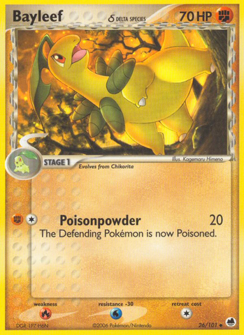Bayleef (26/101) (Delta Species) [EX: Dragon Frontiers] Pokémon