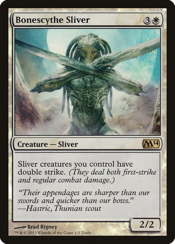 Bonescythe Sliver (Duels of the Planeswalkers Promos) [Duels of the Planeswalkers Promos 2013] Magic: The Gathering