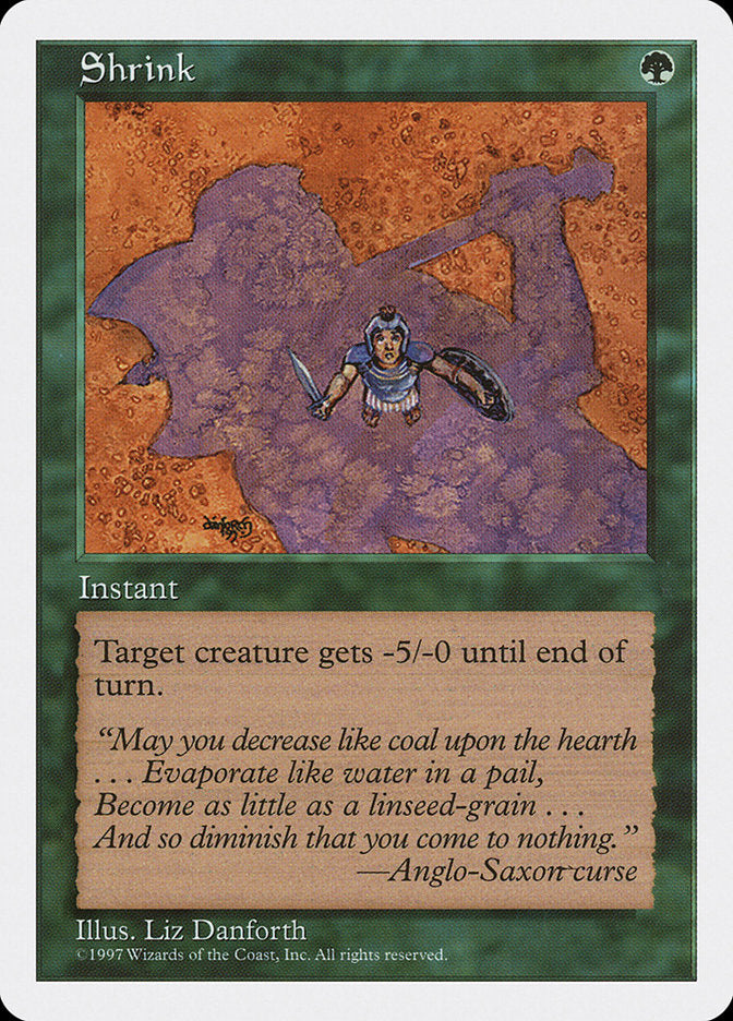 Shrink [Fifth Edition] Magic: The Gathering