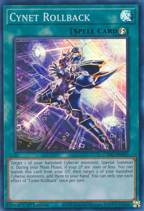 Cynet Rollback [CYAC-EN051] Super Rare Yu-Gi-Oh!