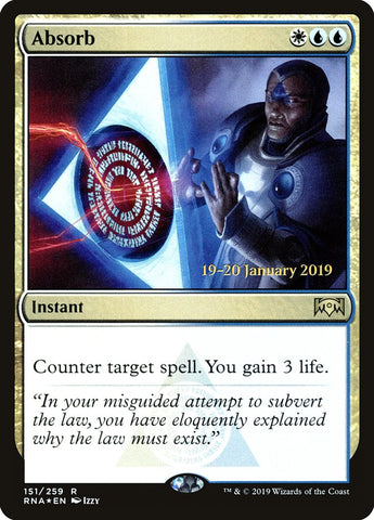 Absorb [Ravnica Allegiance Prerelease Promos] Magic: The Gathering
