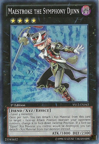 Maestroke the Symphony Djinn [YS12-EN043] Super Rare Yu-Gi-Oh!