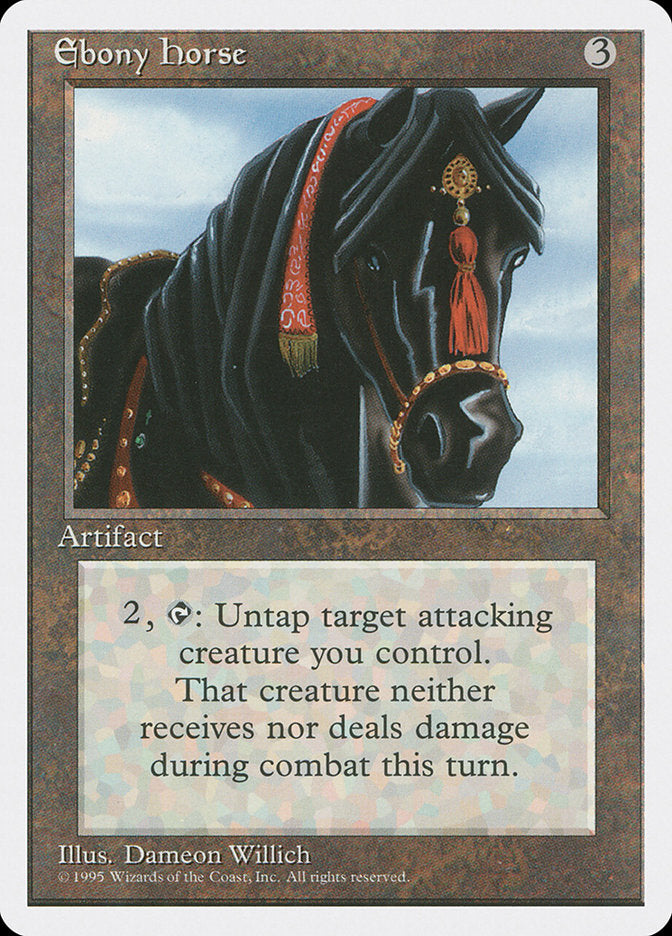 Ebony Horse [Fourth Edition] Magic: The Gathering