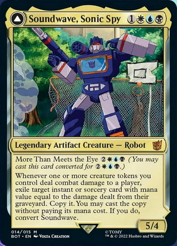 Soundwave, Sonic Spy // Soundwave, Superior Captain [Transformers] Magic: The Gathering