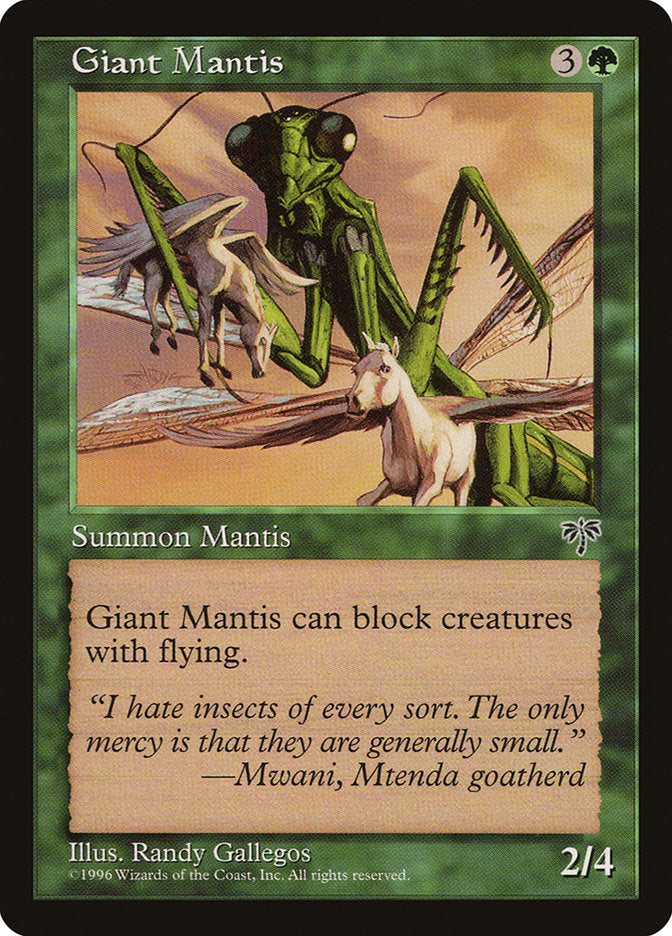 Giant Mantis [Mirage] Magic: The Gathering