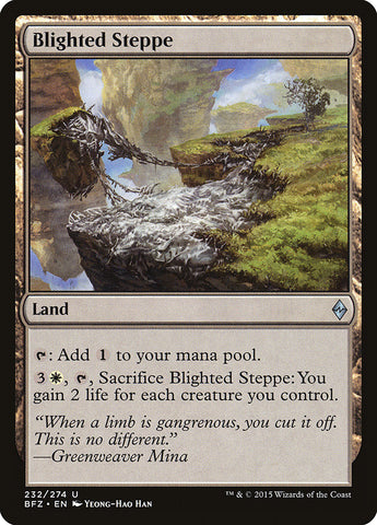 Blighted Steppe [Battle for Zendikar] Magic: The Gathering