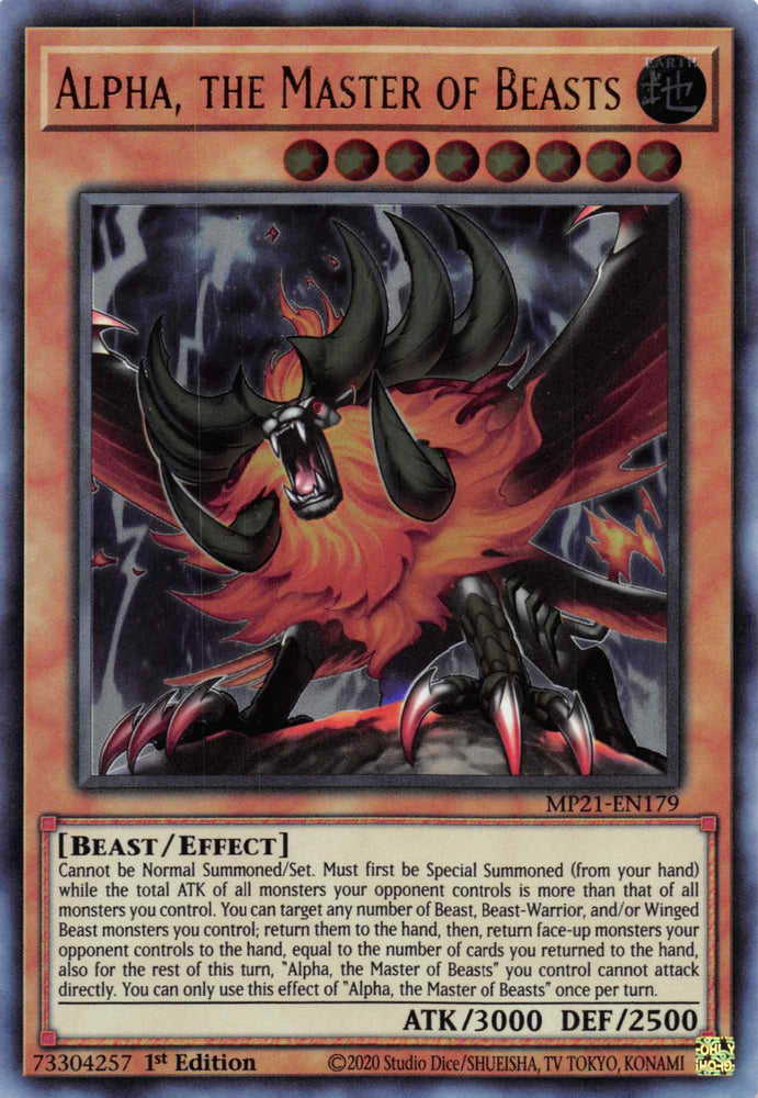 Alpha, the Master of Beasts [MP21-EN179] Ultra Rare Yu-Gi-Oh!