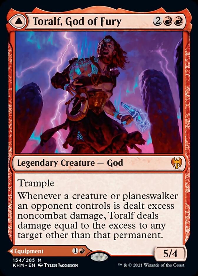 Toralf, God of Fury // Toralf's Hammer [Kaldheim] Magic: The Gathering