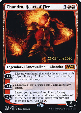 Chandra, Heart of Fire [Core Set 2021 Prerelease Promos] Magic: The Gathering