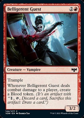 Belligerent Guest [Innistrad: Crimson Vow] Magic: The Gathering