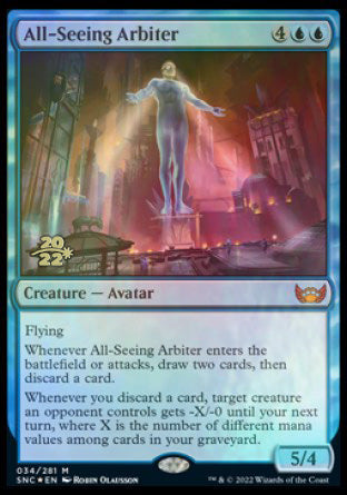 All-Seeing Arbiter [Streets of New Capenna Prerelease Promos] Magic: The Gathering