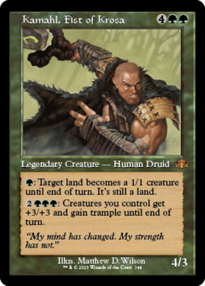 Kamahl, Fist of Krosa (Retro) [Dominaria Remastered] Magic: The Gathering