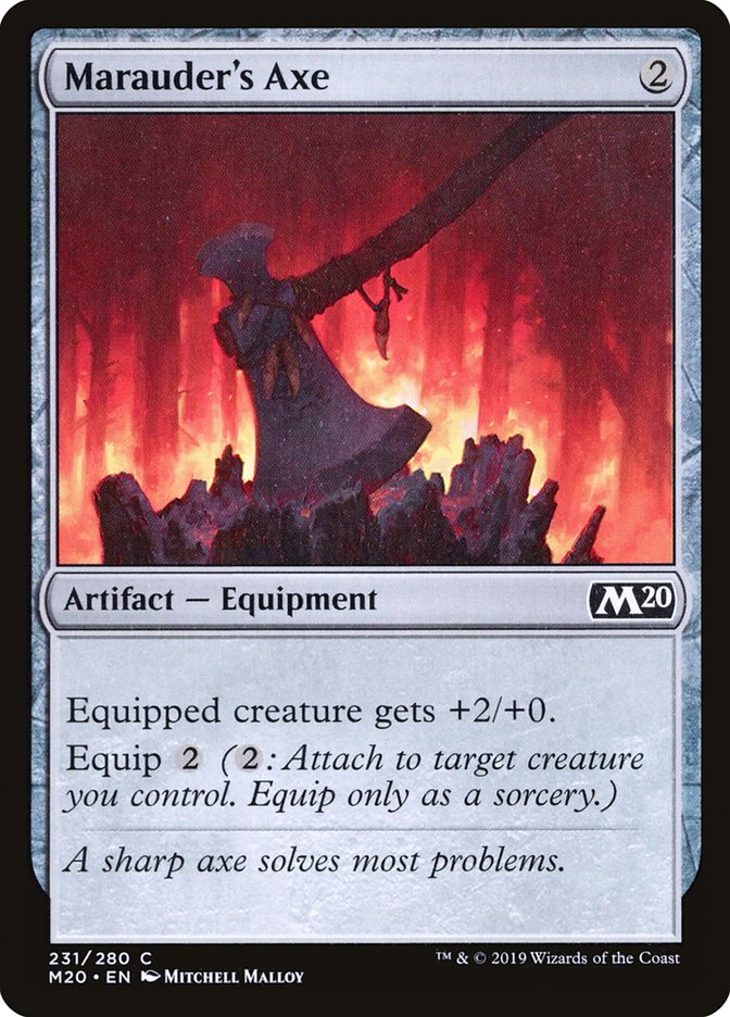 Marauder's Axe [Core Set 2020] Magic: The Gathering