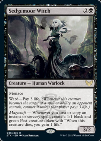 Sedgemoor Witch [Strixhaven: School of Mages] Magic: The Gathering