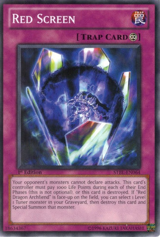 Red Screen [STBL-EN064] Common Yu-Gi-Oh!